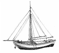 D - Ewer da pesca - modello del Schiffahrt Museum di Brake Unterweser (1880) 